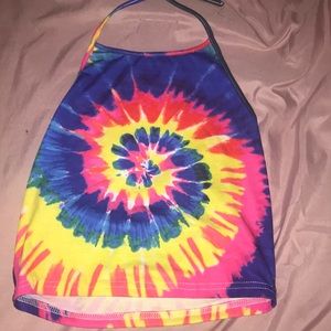 Tie dye halter top